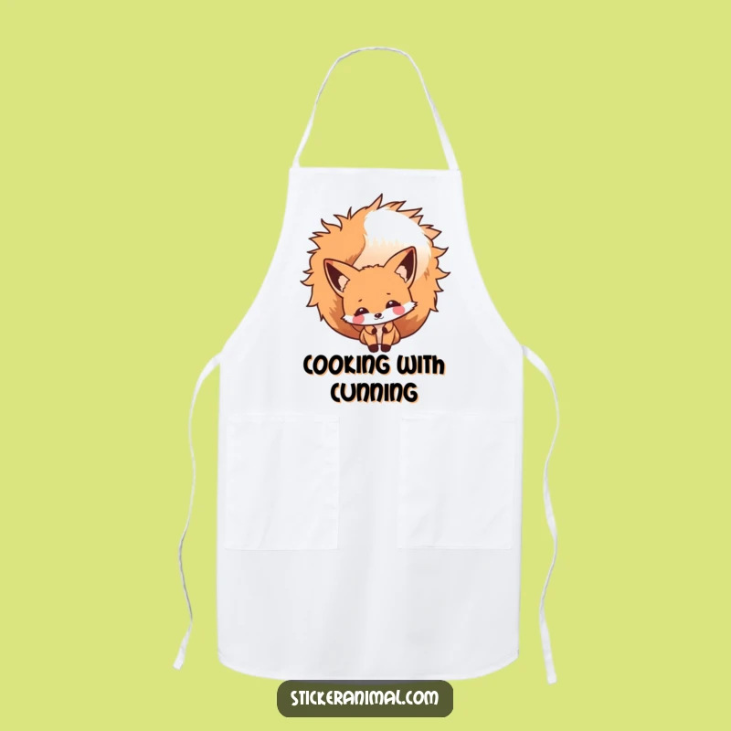 Funny Fox Peek Apron: Kitchen Slyness, Perfect Chef Gift