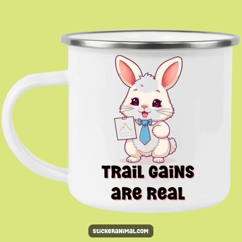 Funny Rabbit Campfire Mug: Durable and Humorous Outdoor Adventure Gear
