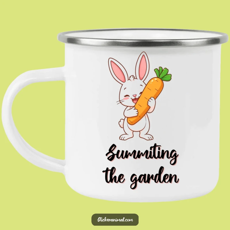 Funny Bunny Carrot Trophy Camping Mug: Adventure Fuelled By Hilarious Wins