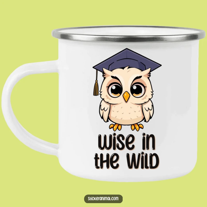 Funny Surprised Owl Camping Mug - Sip with Surprise Outdoors, an Amazing Funny Gift!