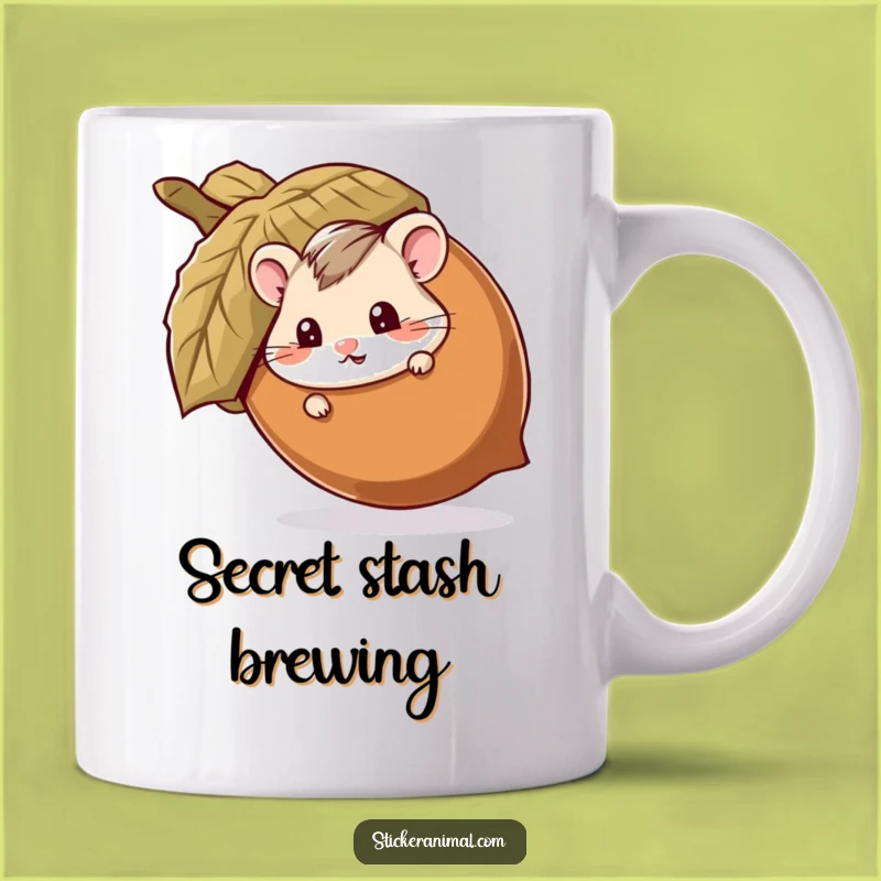 Funny Hamster Acorn Mug: Playful Hide & Seek With This Hilarious Gift