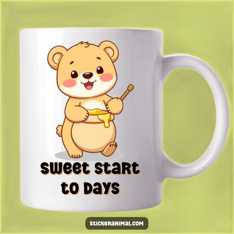 Funny Bear Cub Honey Pot Mug: Adorable and Hilarious Treat for Sweet Moments