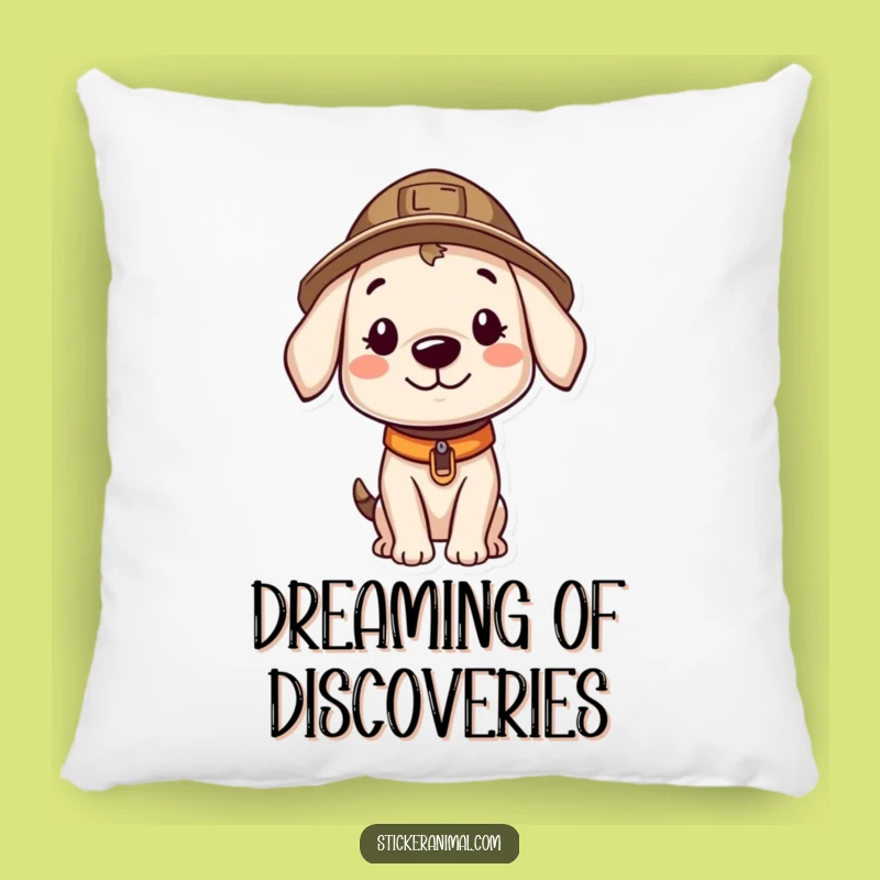 Funny Explorer Puppy Pillow: Cozy Comfort For Hilarious Adventures