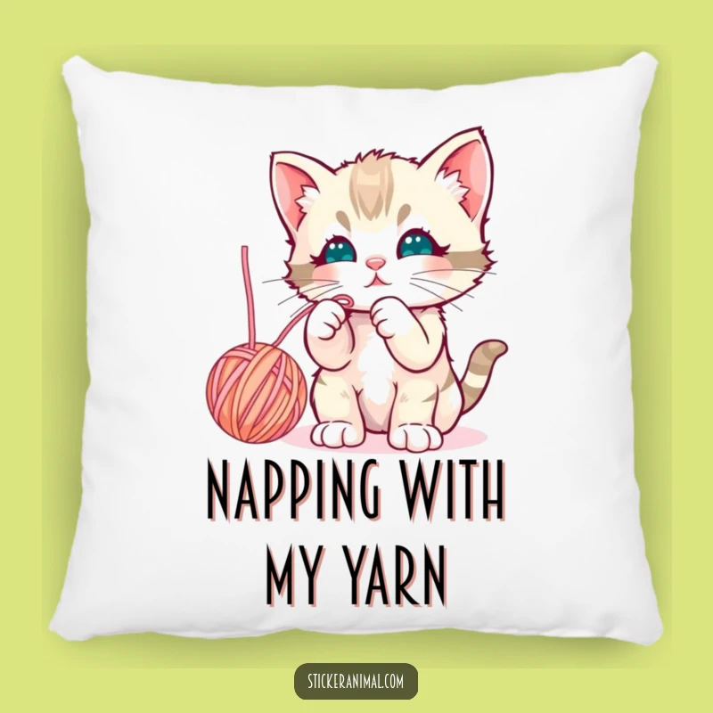Funny Kitten Pillow: Curious Cat Cozy Comfort Gift
