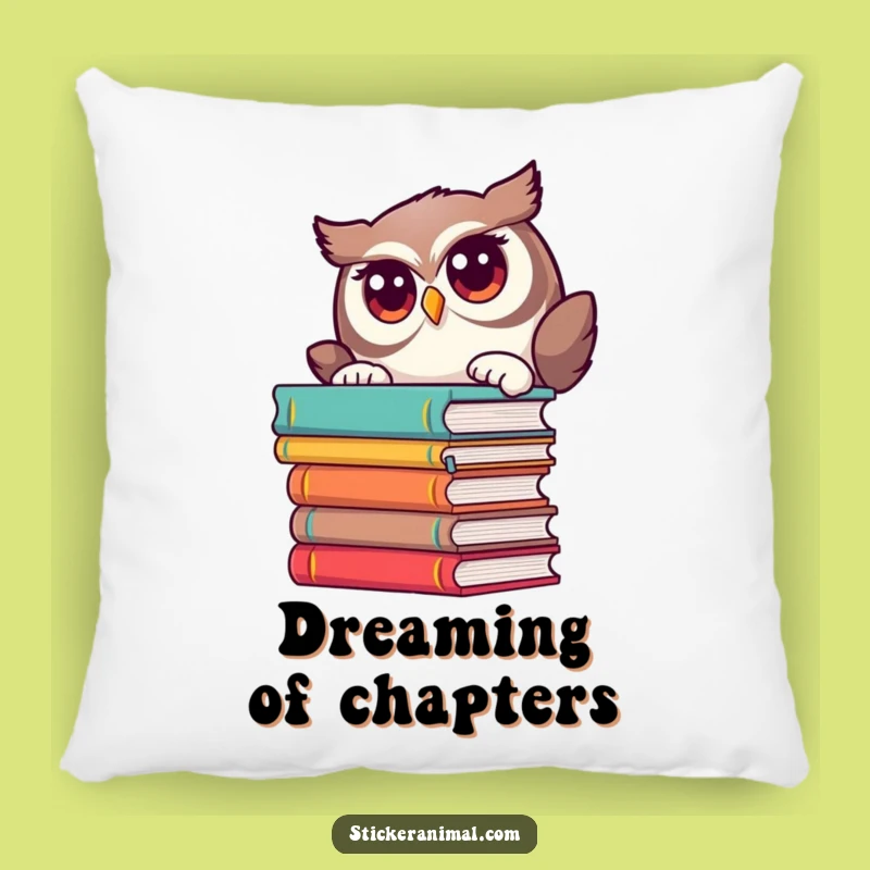 Funny Owl Book Pillow: Cozy Reading Comfort, Curious Character Gift