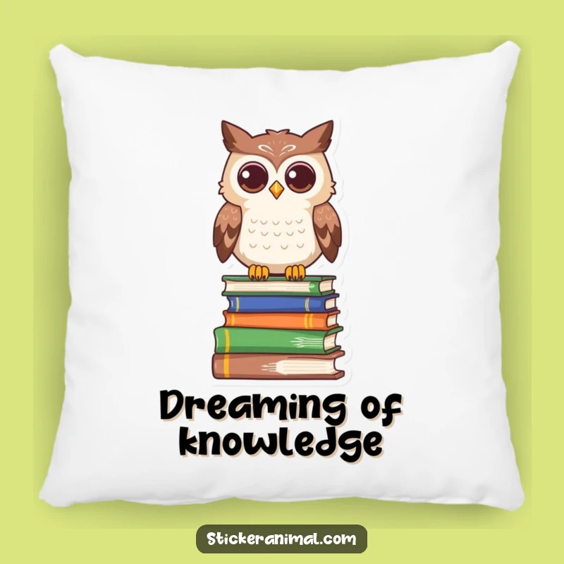 Funny Owl Book Pillow: Curious Character Comfort Gift