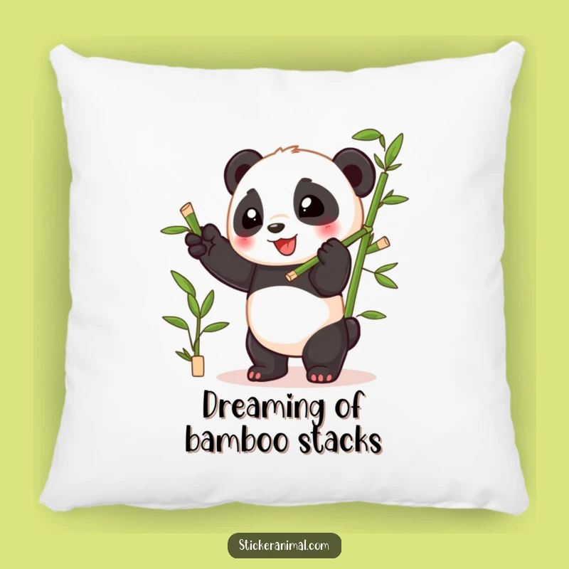 Funny Panda Pillow: Playful Cub Bamboo Comfort Gift