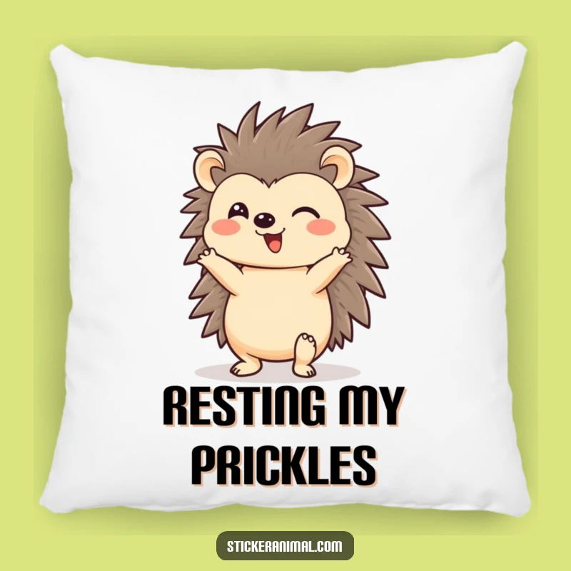 Funny Hedgehog Headstand Pillow: Cozy & Cheerful Accent, Perfect Funny Gift!