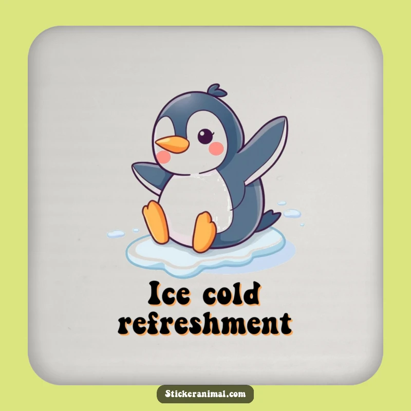 Funny Penguin Slide Coaster Set: Winter Protection, Perfect Gift