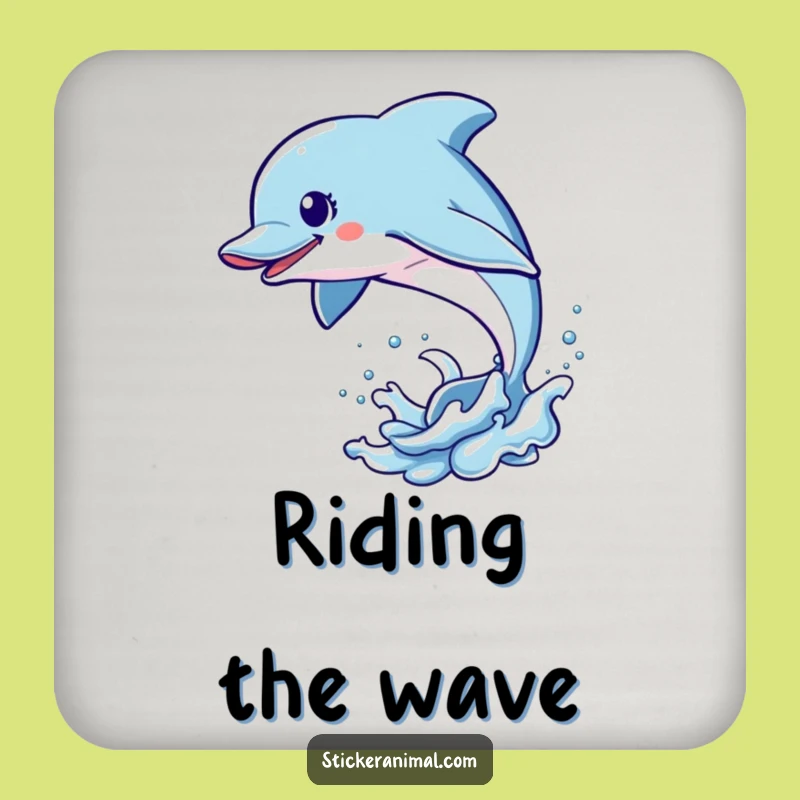 Funny Dolphin Leap Coaster Set: Aquatic Protection, Perfect Gift