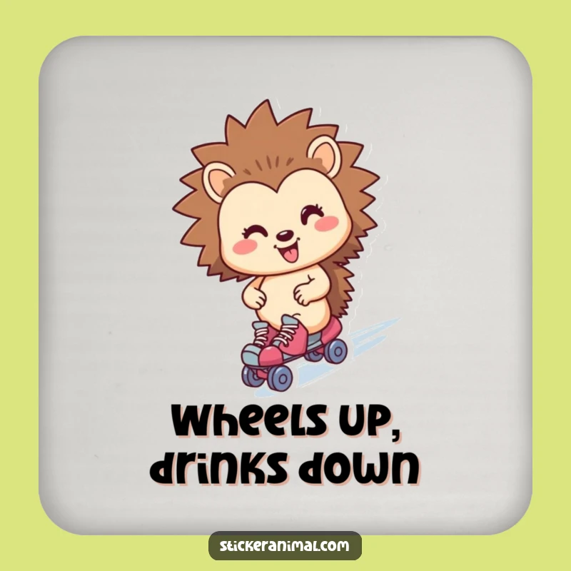 Funny Hedgehog Roller Skater Coaster: Protect Surfaces with Laughs, Sets Available!