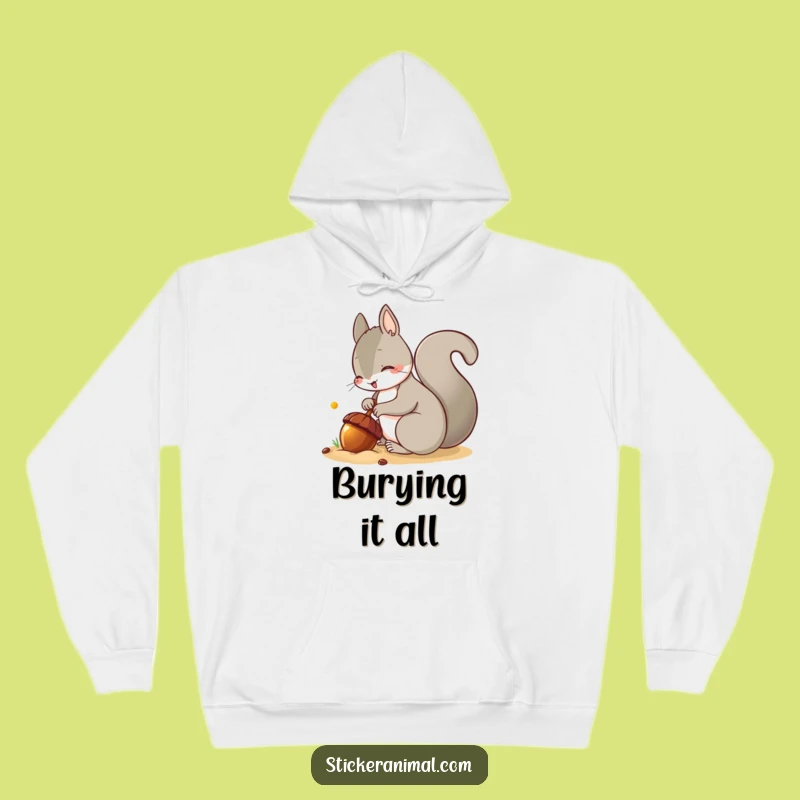 Funny Squirrel Acorn Hoodie: Cozy Up with Nutty Humor and Warmth
