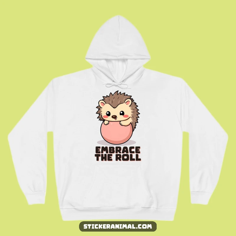 Funny Hedgehog Hoodie - Cozy Comfort in a Playful Ball