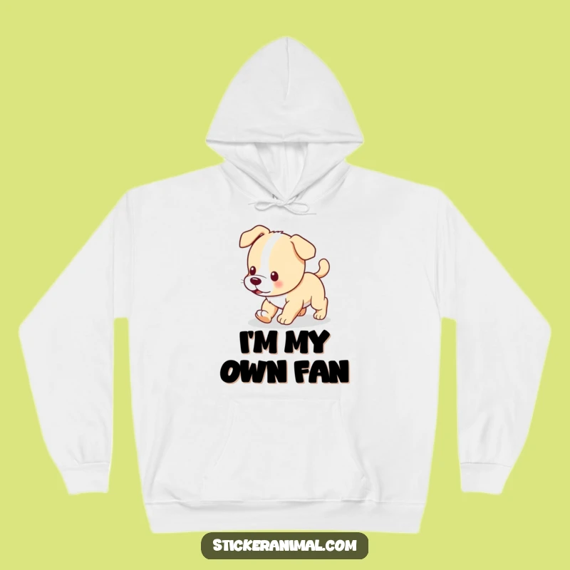 Funny Puppy Chase Hoodie - Cozy Up with Canine Comedy and Warmth