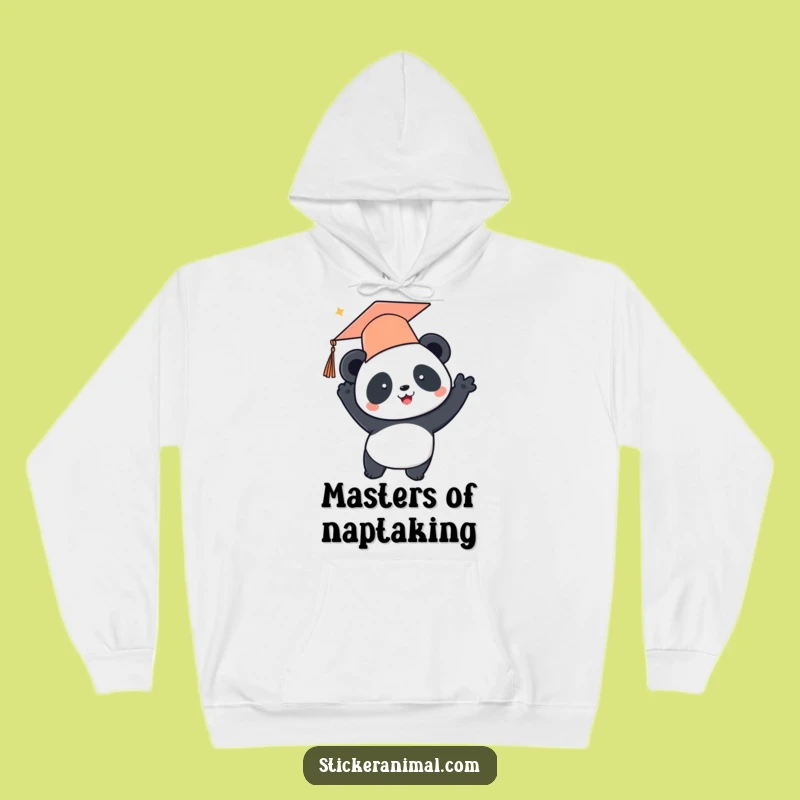 Funny Panda Graduation Hoodie - Cozy Celebration Wear - Ideal Funny Gift!