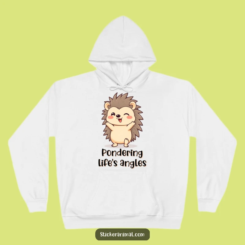 Funny Hedgehog Hoodie: Cozy & Cheerful Headstand Character, Ultimate Funny Gift!