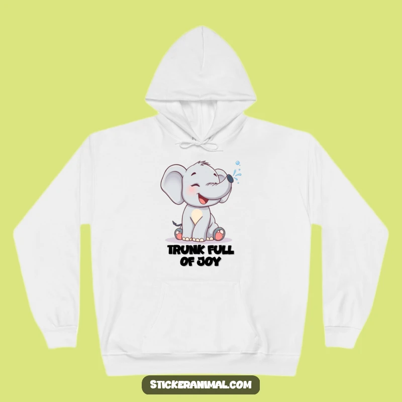 Cozy Funny Elephant Calf Hoodie: Warmth and Giggles Combined - Perfect Gift!