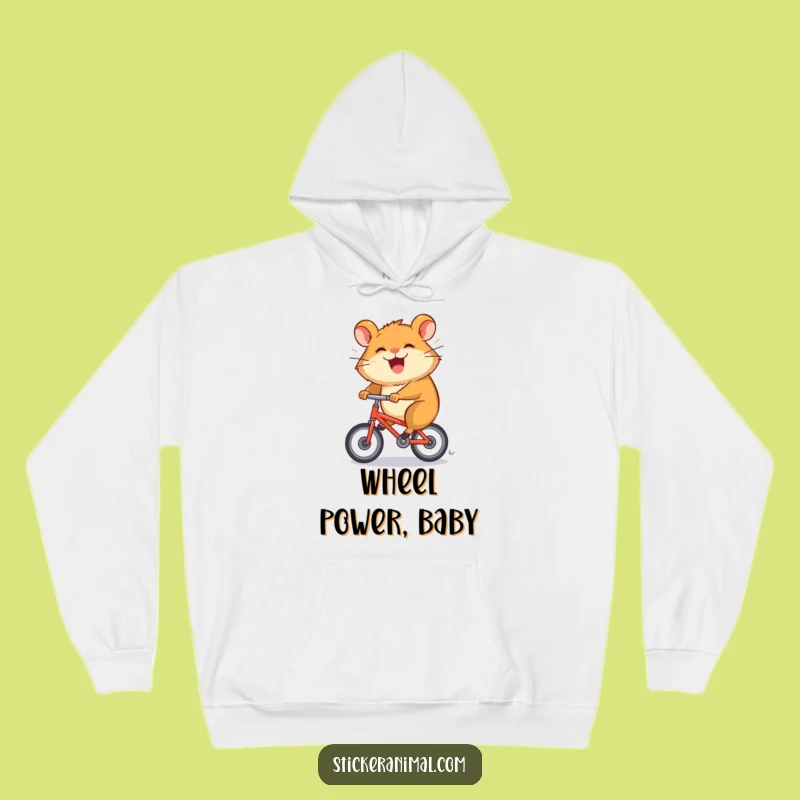 Funny Hamster Bike Hoodie: Cozy Speedster Sweatshirt, Ideal Funny Gift