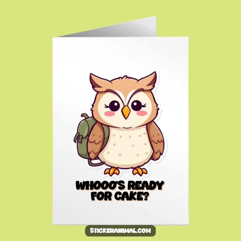 Free Printable Owl Card: Adventurous Birthday Greetings for a Joyful Downloadable Gift