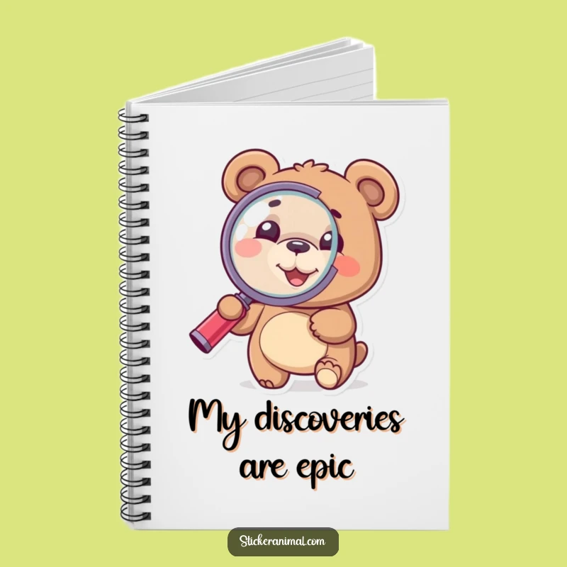 Funny Bear Detective Notebook: Curious Explorer Journal, Perfect Gift for Investigators