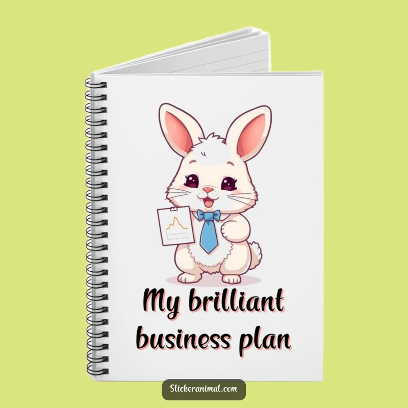 Funny Rabbit Idea Notebook: Hilarious Journal for Meeting Notes and Doodles