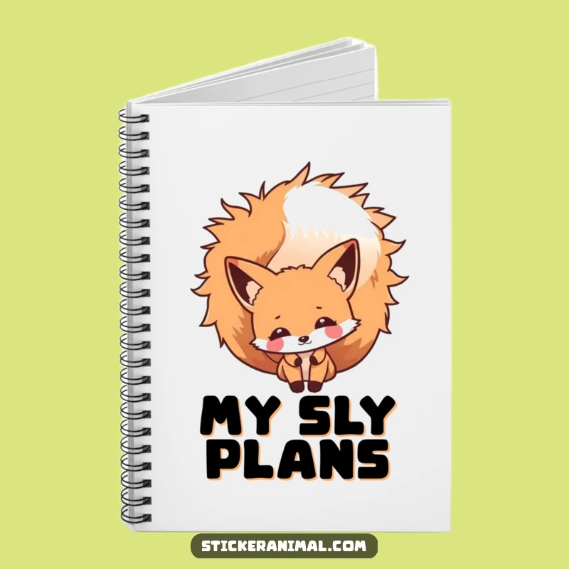 Funny Fox Peek Notebook: Woodland Journal, Perfect Gift for Writers
