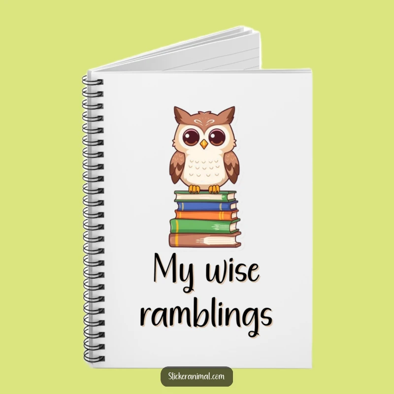 Funny Owl Book Journal: Curious Character Note-Taking Gift