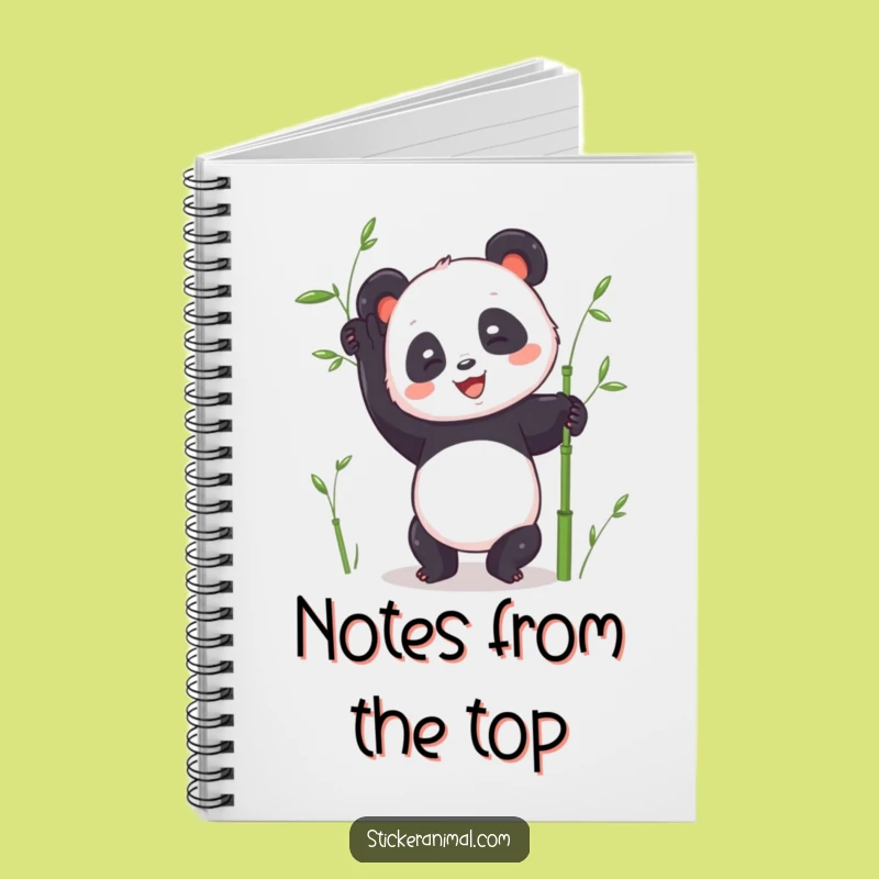Funny Panda Handstand Notebook: Jot Down Ideas with Joyful Bear