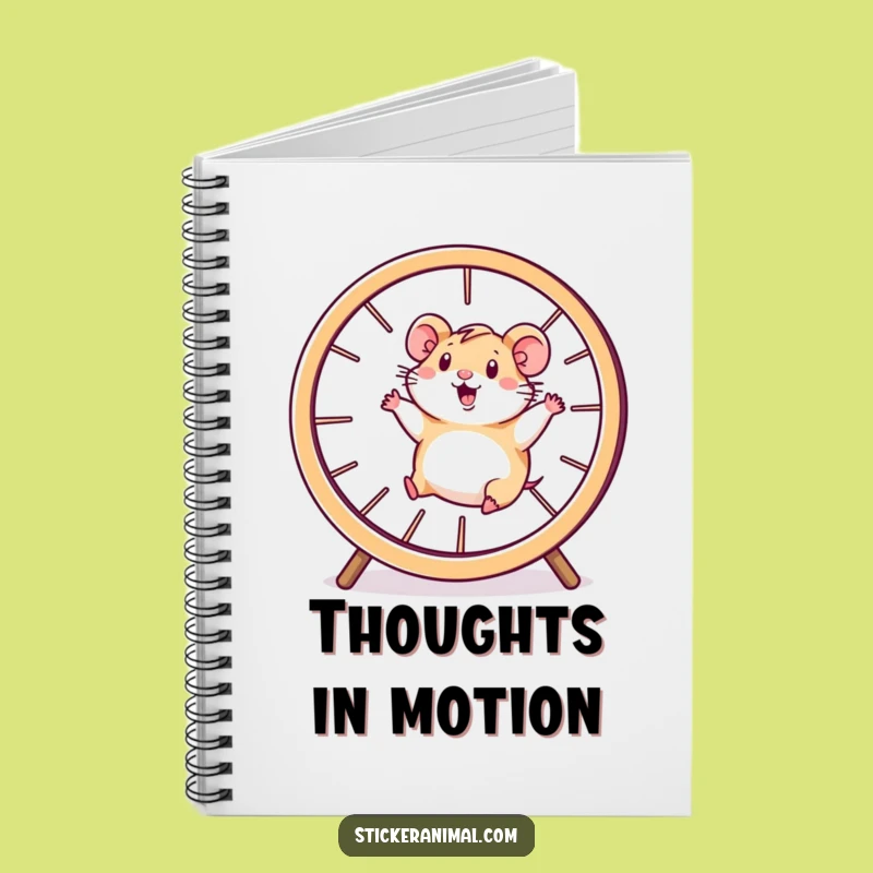 Funny Hamster Wheel Journal: Energetic Character Note-Taking Gift