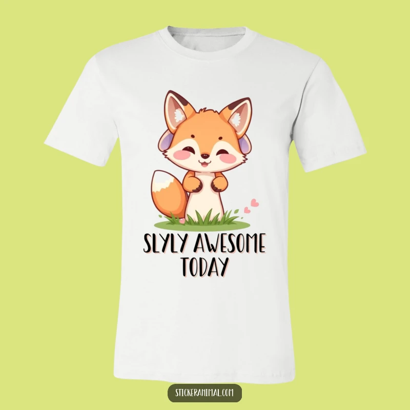 Funny Fox Cub T-Shirt - Wearable Woodland Mischief and Cheeky Humor