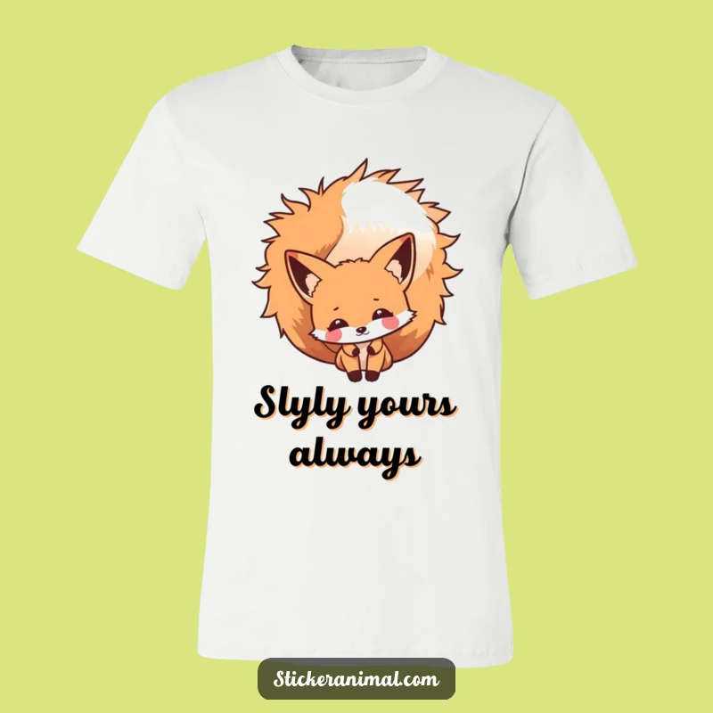 Funny Fox Peek T-Shirt: Sly Style, Perfect Casual Wear Gift
