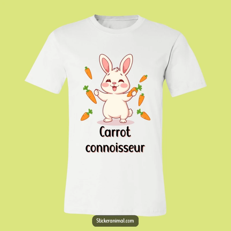 Funny Rabbit Juggling T-Shirt: Giggling Character Joy, Comfy & Funny Gift!