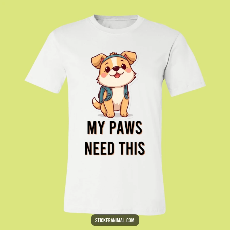 Funny Bouncing Dog Adventure T-Shirt, a Hilarious Gift for Explorers