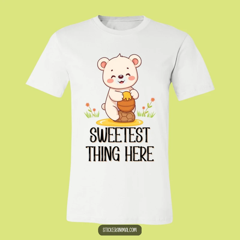 Funny Happy Bear Honey T-Shirt - Adorable Humor for Bear Fans, Hilarious Gift!