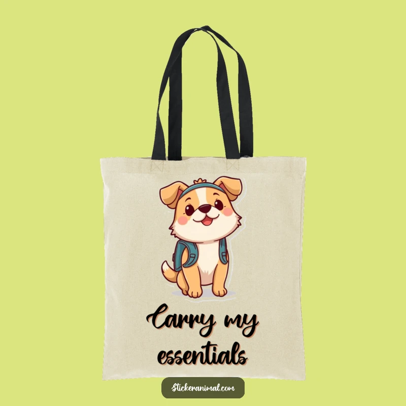 Funny Bouncing Dog Adventure Tote Bag, a Versatile Gift for Dog Lovers