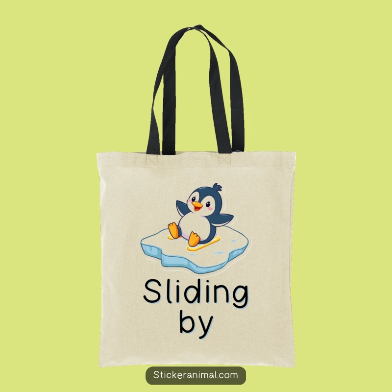 Funny Penguin Tote Bag - Carry Your Slides and Smiles
